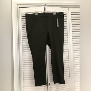 LOFT plus skinny dark green dress pants